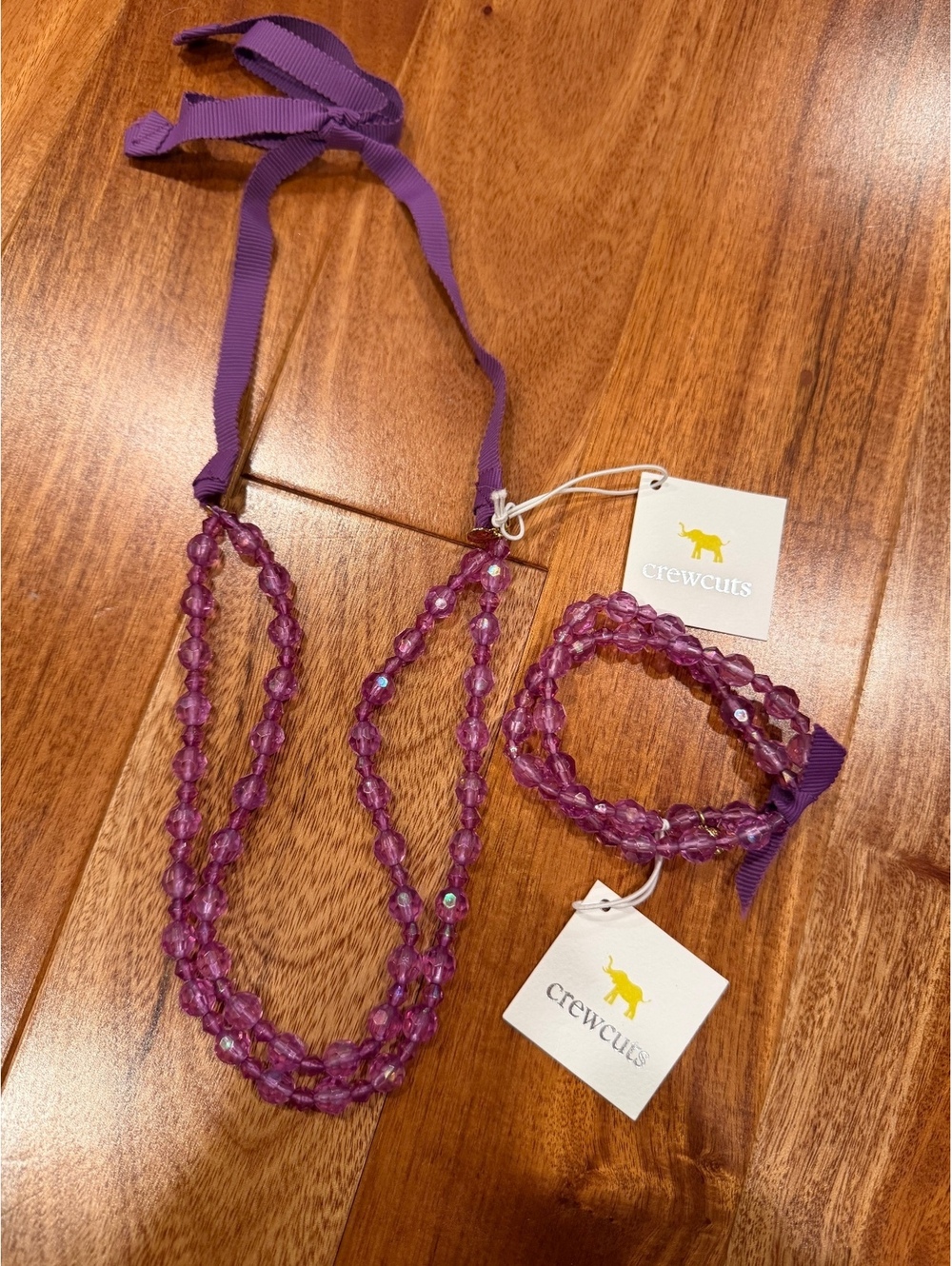 Crewcuts girls necklace and bracelet set NEW